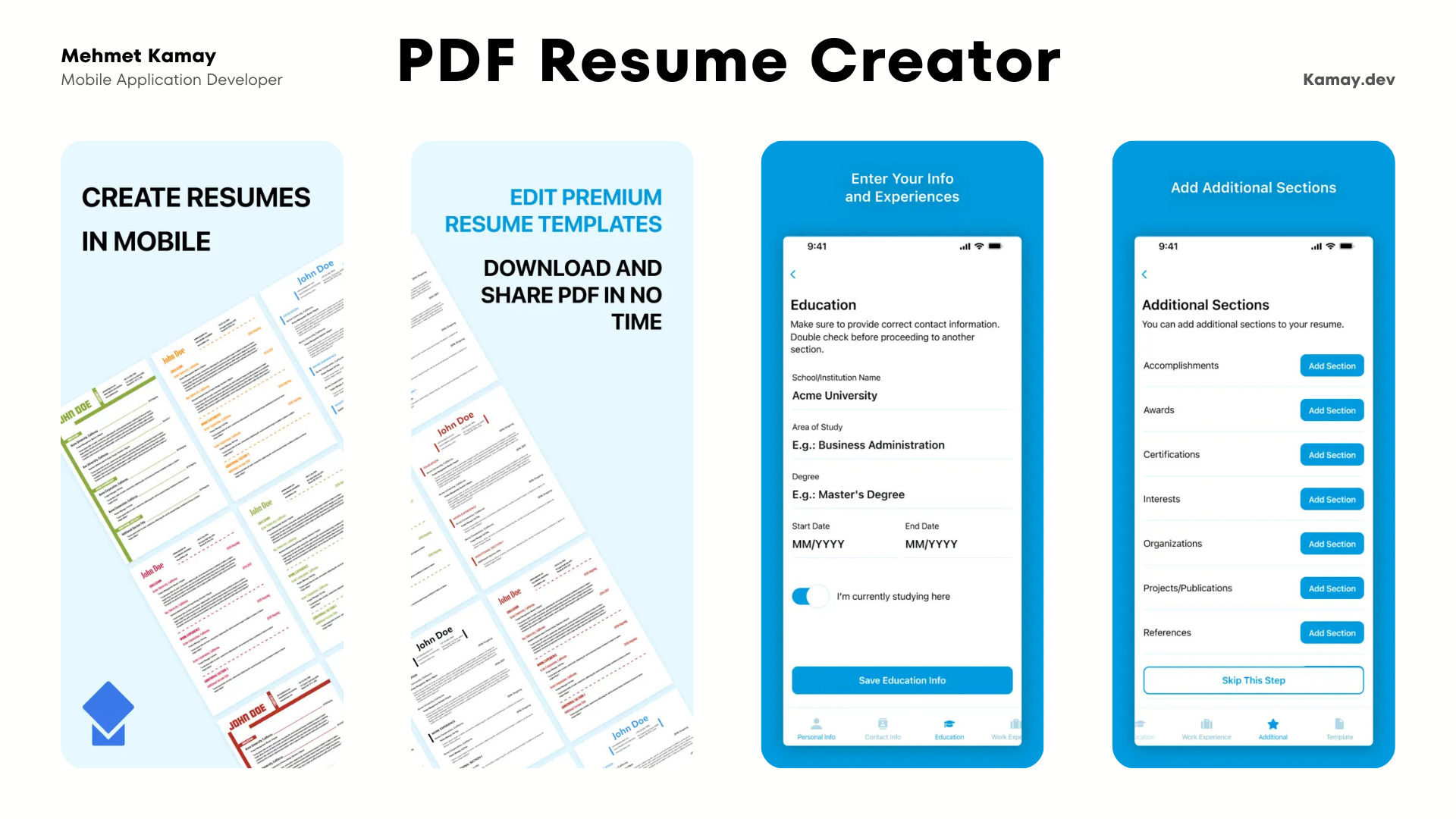 PDF Resume Creator